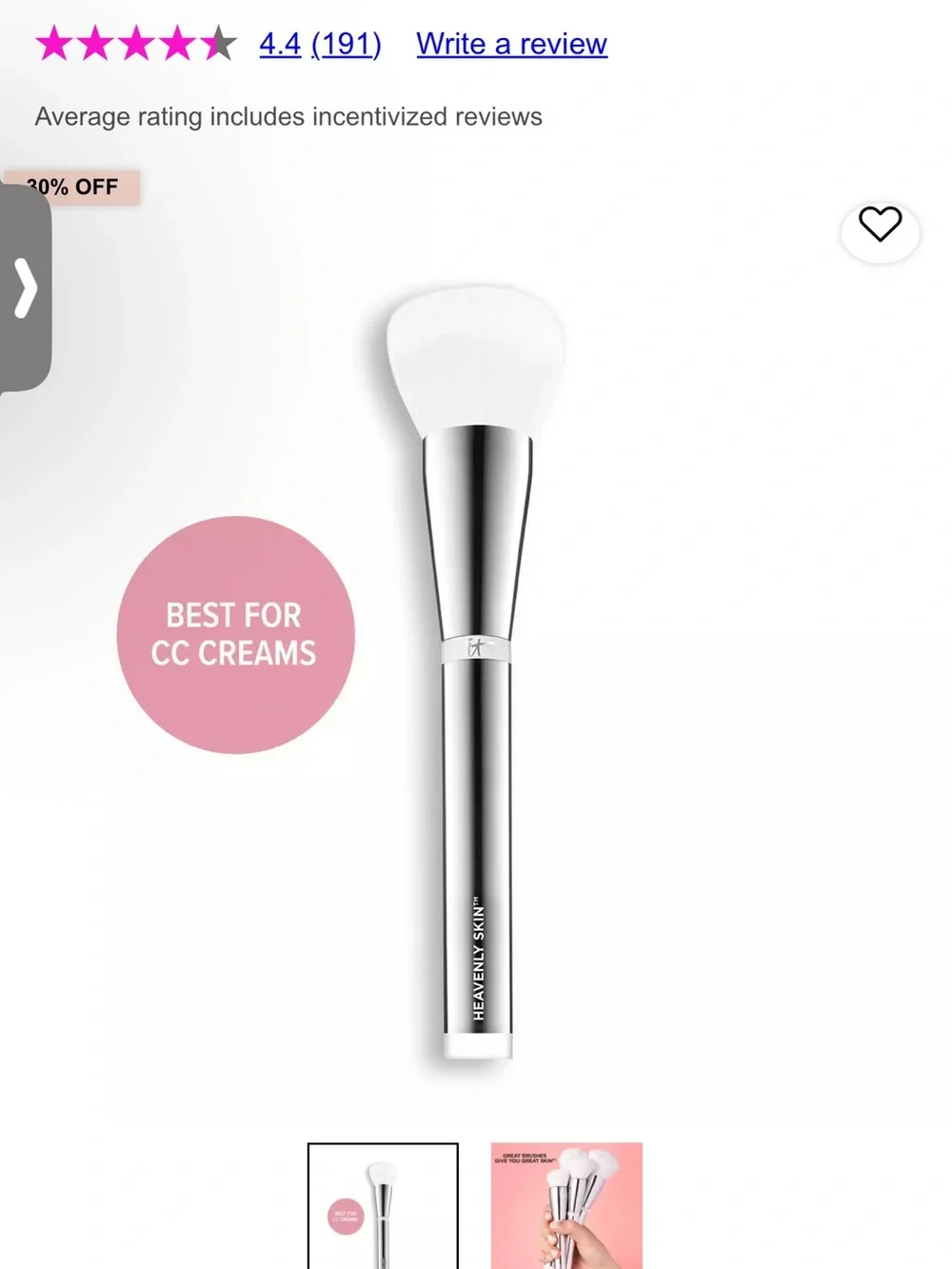 IT HEAVENLY SKIN™ CC+ SKIN-PERFECTING BRUSH #702